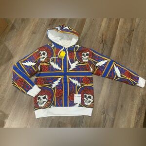 New Chinatown Market x Grateful Dead Border Bandana Graphic Hoodie Size Med